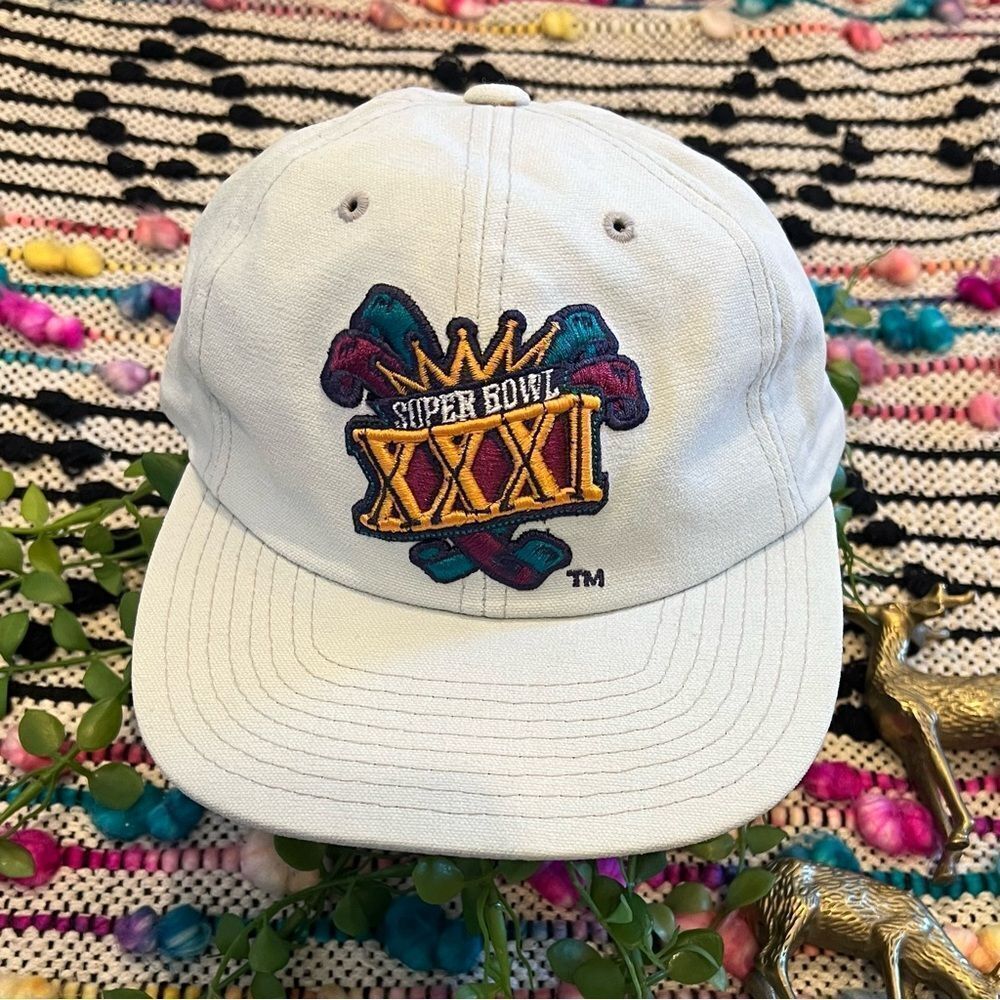Vintage 90s 1997 Super Bowl XXXI‎ 31 New Orleans Superdomb ANNCO Snapback Hat